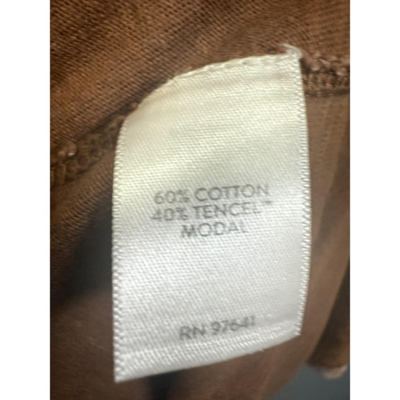 J Jill Dress Womens 3X Brown Pink Leaf Print Sleeveless V Neck Button Up Tunic - Picture 3 of 6